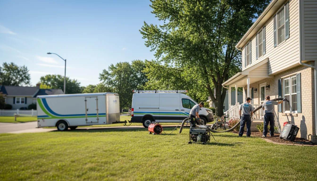 Flooded Basement Restoration And Cleanup With Repair in Warnock, OH near me